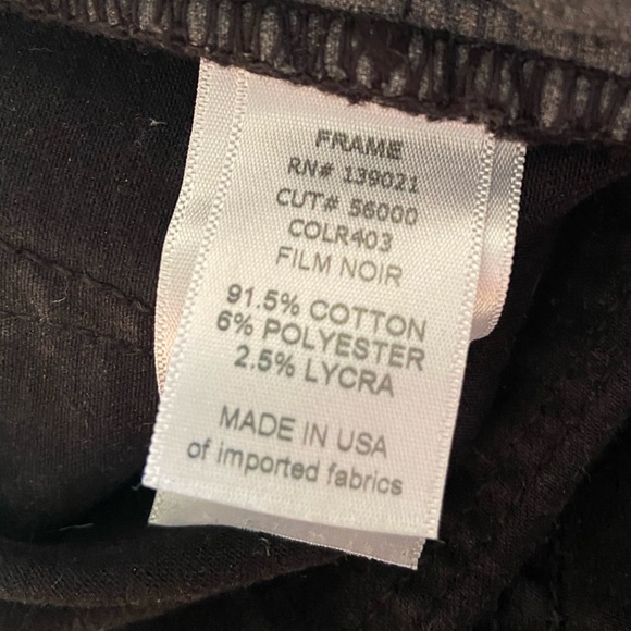 Frame Skinny  Distressed black Jeans - size 27 waist - Picture 6 of 8